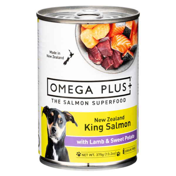 King Salmon with Lamb and Sweet Potato
